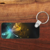 Groene lichtgevende libelvlucht sleutelhanger (Voorkant)