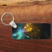 Groene lichtgevende libelvlucht sleutelhanger (Achterkant)