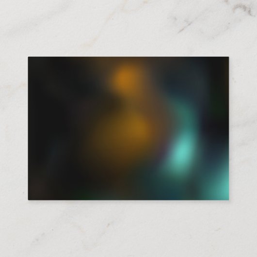 Groene lichtgevende libelvlucht visitekaartje (Achterkant)