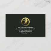 Groene Lightning Wire Lijst Electricia-contractant Visitekaartje (Achterkant)