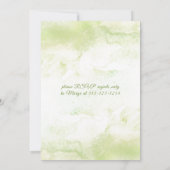 Groene lijst Aquarel spetterende verjaardag Kaart (Achterkant)