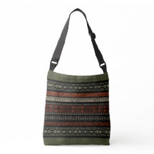 Groene Linen Tribal Patroon