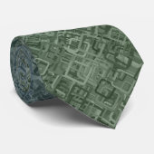 Groene links stropdas (Opgerold)