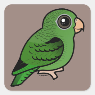 Groene Linnie Vierkante Sticker