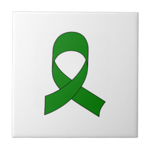 Groene Lint Tekening Tegeltje