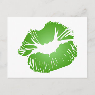 Groene Lips Briefkaart