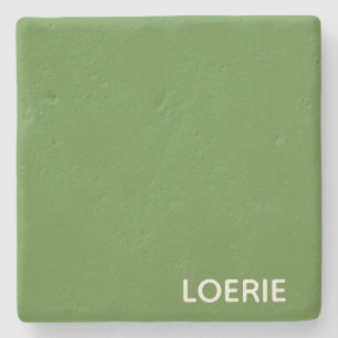 Groene Loerie-kleurnaam Stenen Onderzetter
