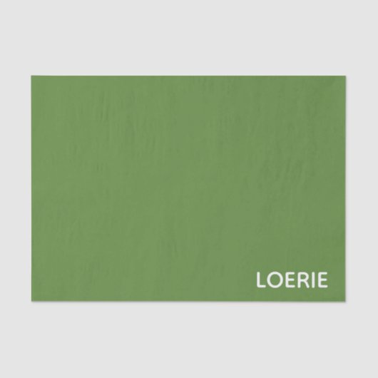 Groene Loerie-kleurnaam Tissuepapier (Voorkant)