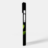 Groene Lotus Bloem Zwart Case-Mate iPhone Case (Achterkant / Links)