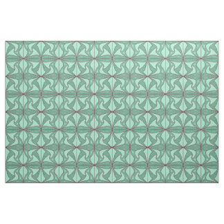 Groene Lotus fabric Stof