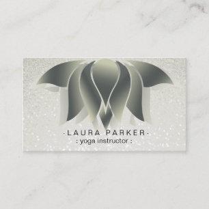 Groene Lotus Flower Yoga Healing Meditation Visitekaartje