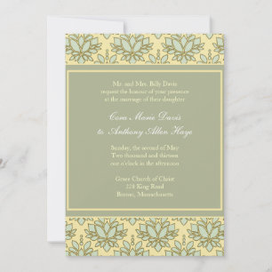 Groene Lotus past de Uitnodiging van de Wedding aa