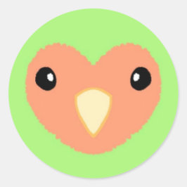 Groene Lovebird Schattigee Sticker