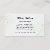 Groene loyaliteitskaart visitekaartje (Achterkant)