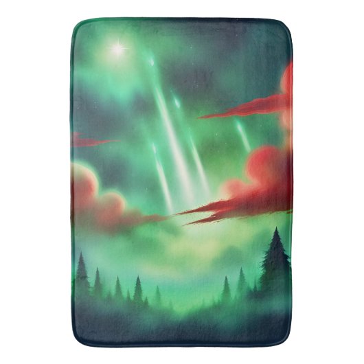 groene lucht badmat (Voorkant Verticaal)