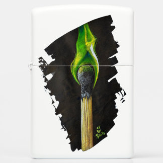 Groene lucifer zippo
