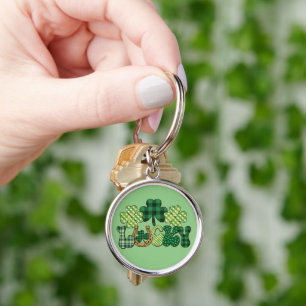 Groene Lucky St Patricks Dag Sleutelhanger