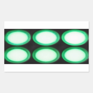 Groene Luminescentie Rechthoekige Sticker