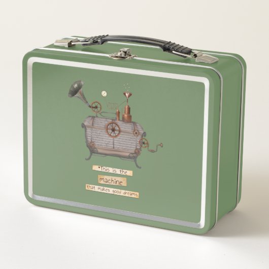 Groene lunchbox - De droommachine (Voorkant)