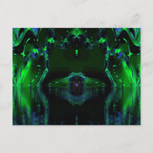 Groene machine briefkaart