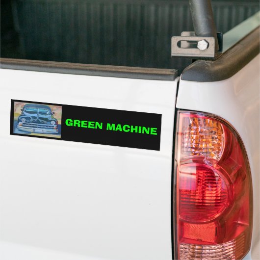 GROENE MACHINE - Bumpersticker (Op Truck)