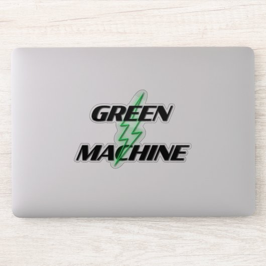 Groene Machine Elektrische Voertuigeigenaar Sticker (Computer)