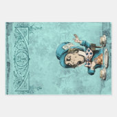  Groene Mad Hatter in Wonderland Inpakpapier Vel (Voorkant)