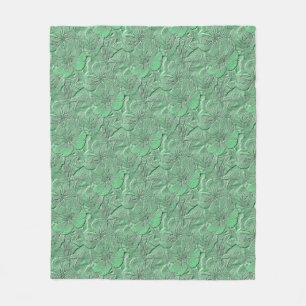 Groene madeliefjes bloemen natuur kunstpatroon fleece deken