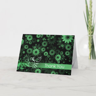 Groene Madeliefjes Dankkaart Bedankkaart