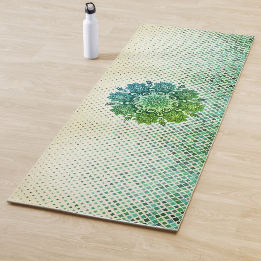 Groene magie mandala yoga mat (In situ)