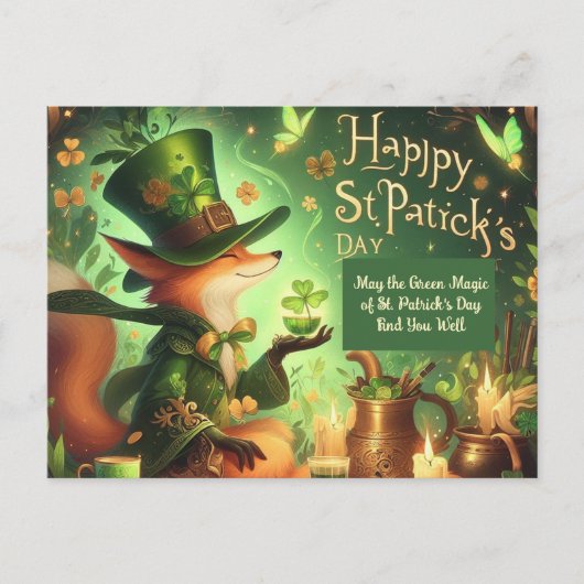 Groene magie van St. Patrick's Day Vind je goed Briefkaart (Voorkant)