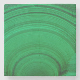 Groene malachiet Close-Up Stenen Onderzetter