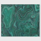 Groene Malachietsteen Cadeaupapier (Vlak)