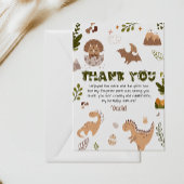 Groene Malle Neutrale Prehistorische Dinosaurussen Bedankkaart