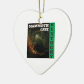 Groene mammothave Kentucky Keramisch Ornament (Links)