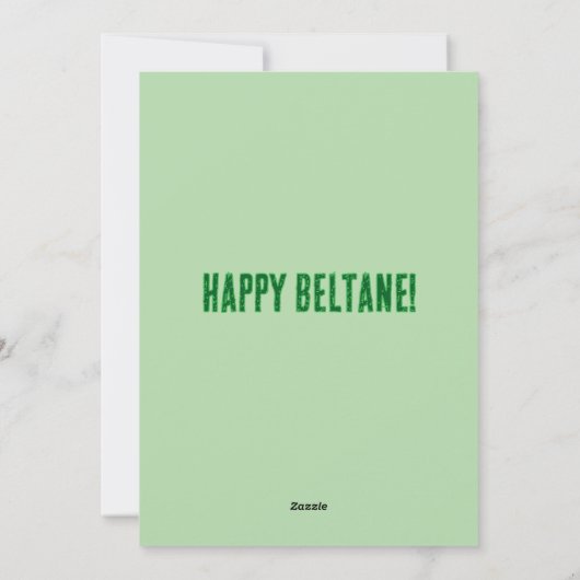 Groene Man Beltane Kaart (Achterkant)