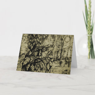 Groene Man sepia Kaart