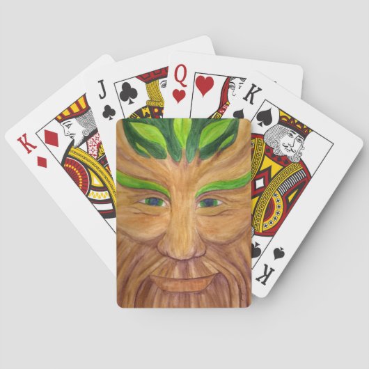 Groene Man speelkaarten (Achterkant)