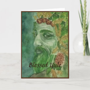 Groene Man Yule Kaart