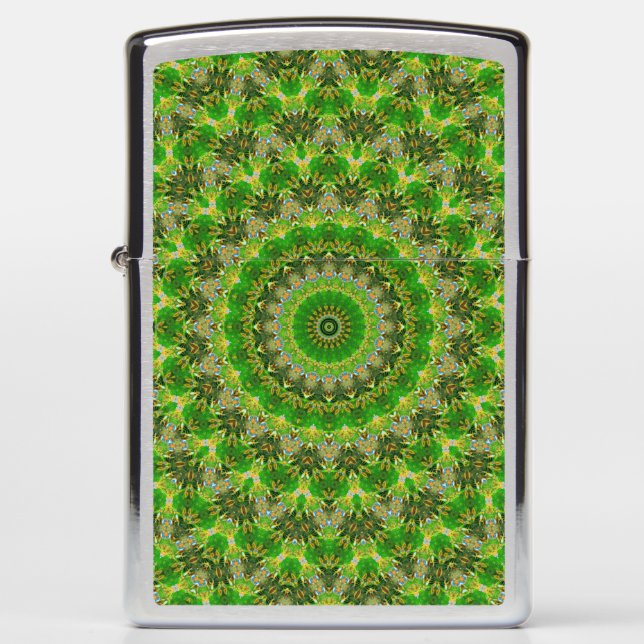 Groene Mandala-wiel... (Voorkant)