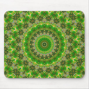 Groene Mandala Wiel Muismat