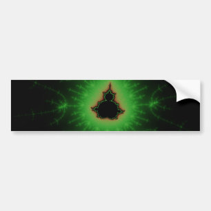 Groene Mandelbrot-set Bumpersticker