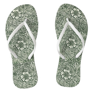 Groene Marigold Elegantie: Stap in de Natuur Teenslippers