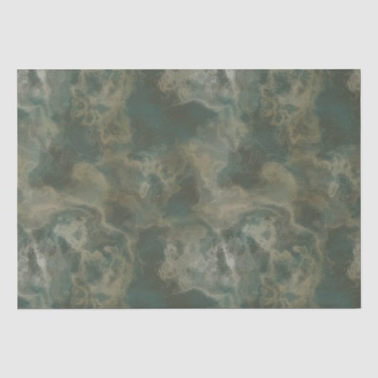 groene marmer abstract tissuepapier (Voorkant)