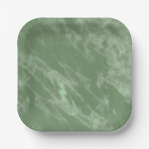 Groene marmer papieren bordje