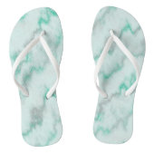 groene marmer teenslippers (Voetbed)