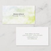 Groene marmerige steenneptextuur visitekaartje (Voorkant / Achterkant)