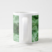 Groene marmertextuur extra grote mok (Achterkant)