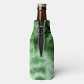 Groene marmertextuur flesjeskoeler (Fles Achterkant)