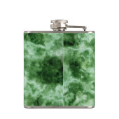 Groene marmertextuur heupfles (Achterkant)